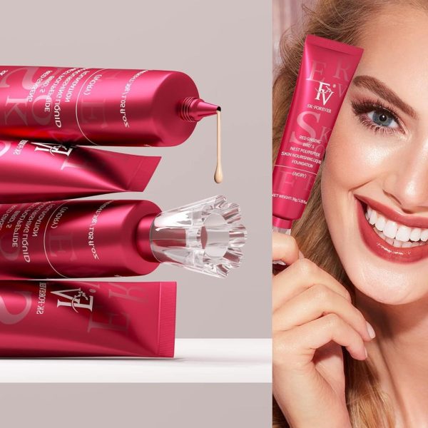 Fv Foundation Waterproof With Medium Coverage, Oil-free & Long Lasting, Matte Orever Foundation For Oily/normal Skin.