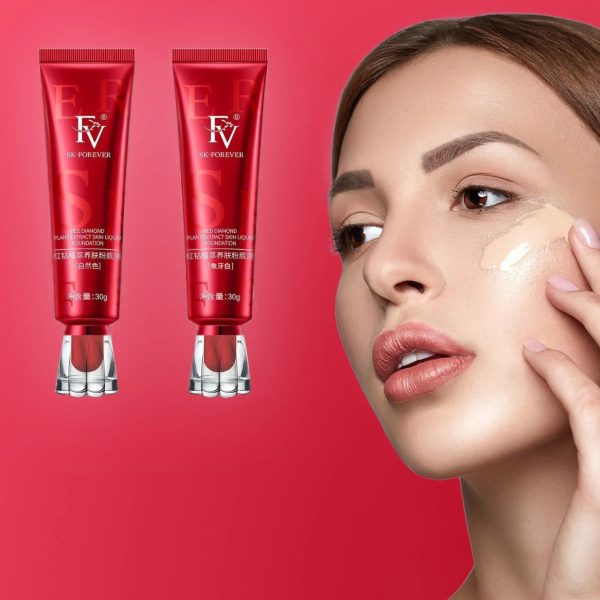 Fv Foundation Waterproof With Medium Coverage, Oil-free & Long Lasting, Matte Orever Foundation For Oily/normal Skin.